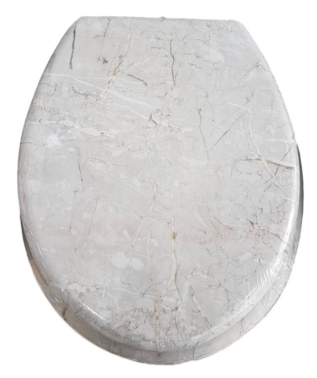 CopriWater Copri Water Sedile WC Bagno Universale Cerniere Acciaio Pietra Bi dfh