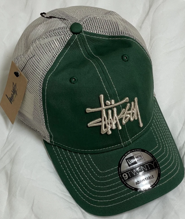 STUSSY×NEW ERA 9TWENTY BASIC green New Era 9TWENTY Basic Strapback – Dark Green | Headwear | Stüssy