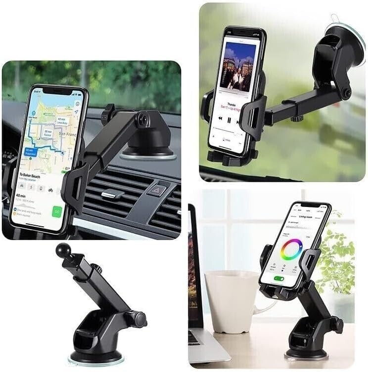 Stabile Auto Handyhalterung â Fester Halt Mit Starkem Saugnapf - Universal