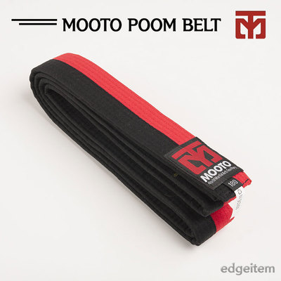 MOOTO POOM BELT 160cm/180cm Black&Red Taekwondo TKD Hapkido Judo Karate Kendo