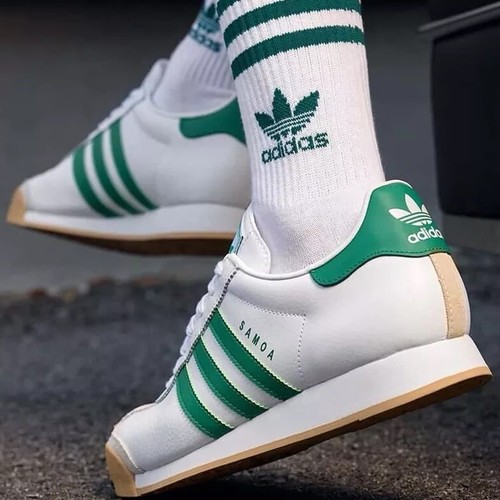 Мужские кроссовки Adidas Originals Samoa для бега, спортивные кроссовки, белые кроссовки #078