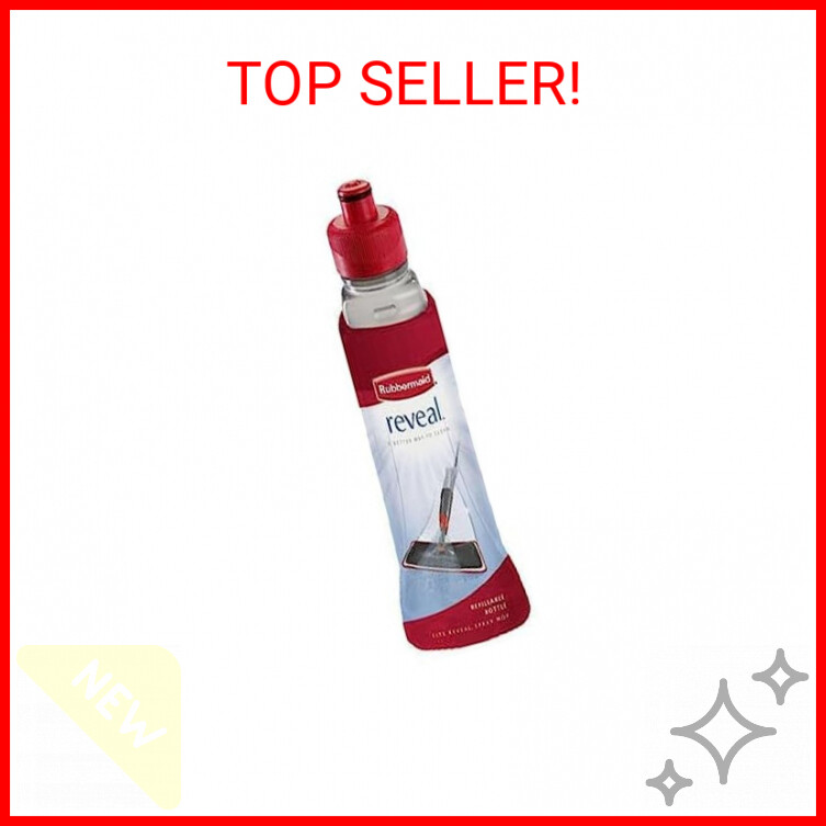 Rubbermaid Reveal Spray Mop Replacement Bottle, Leak Free, Refillable Bottle for
