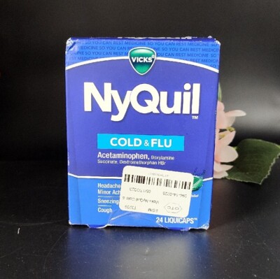Vicks NyQuil Cold, Flu, and Congestion Medicine, 24 LiquiCaps.10/25