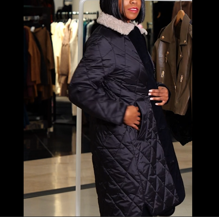 BARBOUR BARBOUR MULGRAVE QUILTED JACKET W/ FAUX SHEARLING TRIM MSRP$480 WARM +ATTRACTIVE