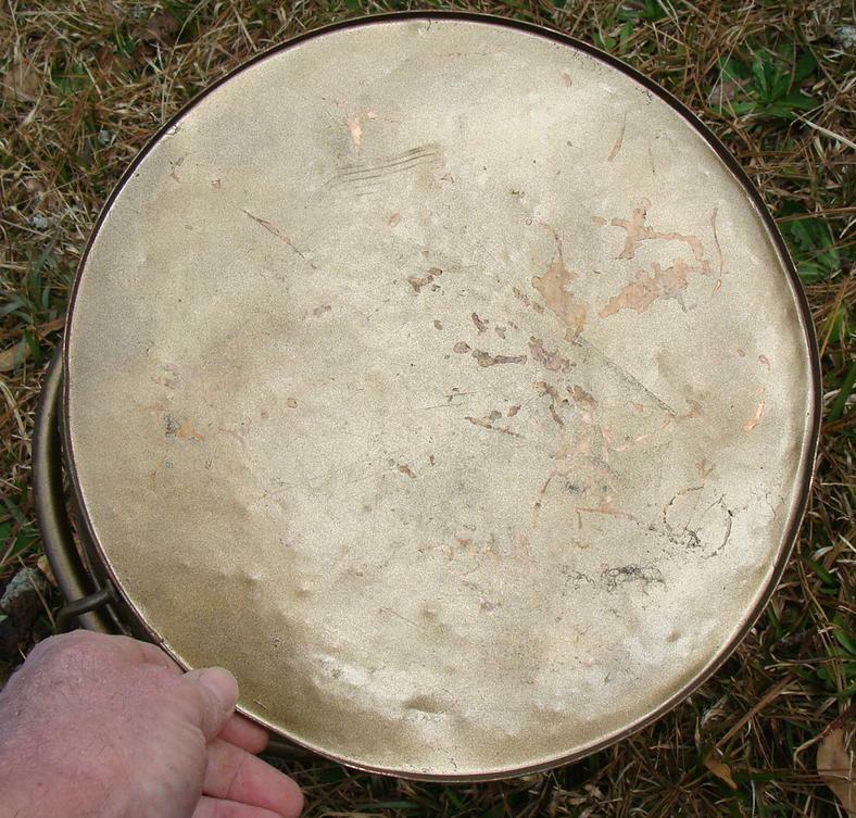 VINTAGE HANDMADE by Tinsmith Copper/Brass Coal Scuttle Ash Bucket-AUGUSTA, GA.