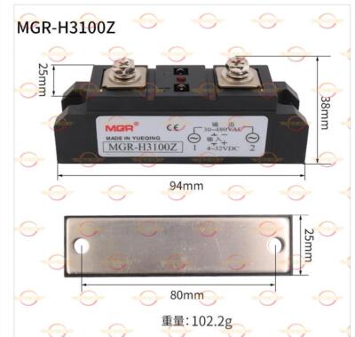 Industrial Solid State Relays Module SSR 4-32VDC to 30-480VAC 60/80/100/120-400A