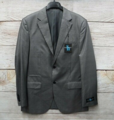 Steve Harvey Blazer Dinner Jacket Men's 42L Samson Houndstooth Classic Fit New