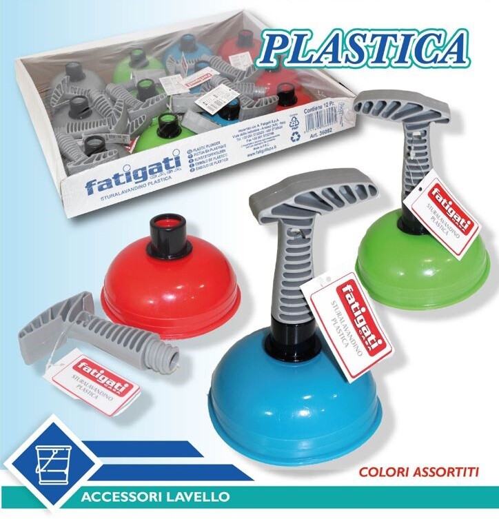 Set 12 Pezzi Sturalavandino Stura Lavello Lavabo In Plastica Colorata dfh