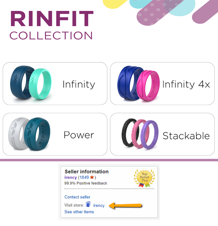 Silicone Wedding Rings| Wedding Bands by RINFIT for Men & Women- 4 Ring pack 