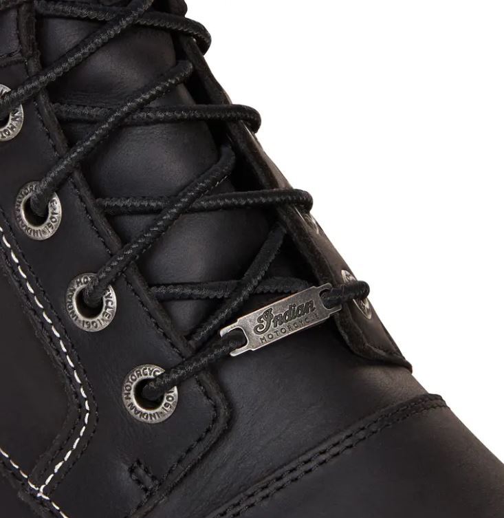Pre-owned Indian Motorcycle Women's Lace Up Boot Black 2861704