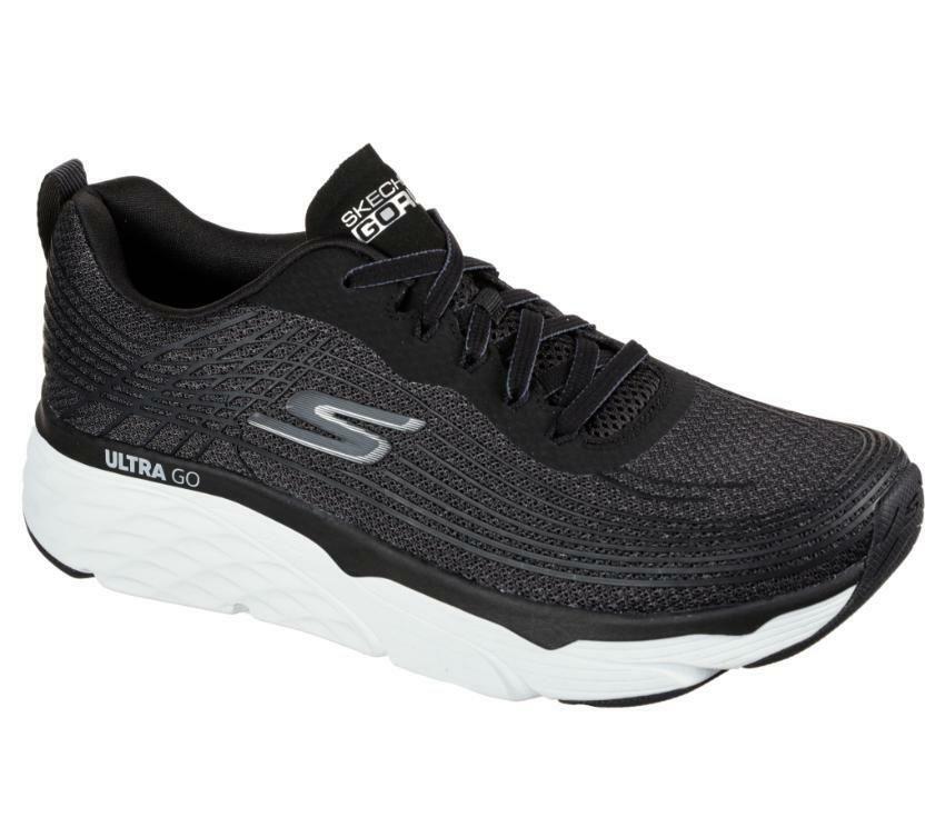 

Обувь Skechers черно-белая спортивная комфортная повседневная для ходьбы Max Cushion Elite Men 54430, Black / white, Skechers 54430