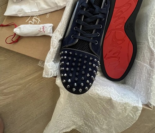 Christian Louboutin New $1,095 Spikes Sneakers Shoes
