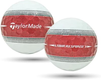 TaylorMade Tour Response Red Stripe Used Golf Balls, Mint