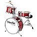 Mendini By Cecilio Kids Drum Set - Junior Kit w/ 4 Drums - Black Metallic