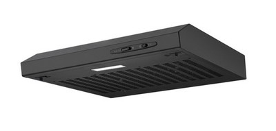 Cookology CVH600BK 60cm Black Visor Cooker Hood Extractor Fan with LED Light