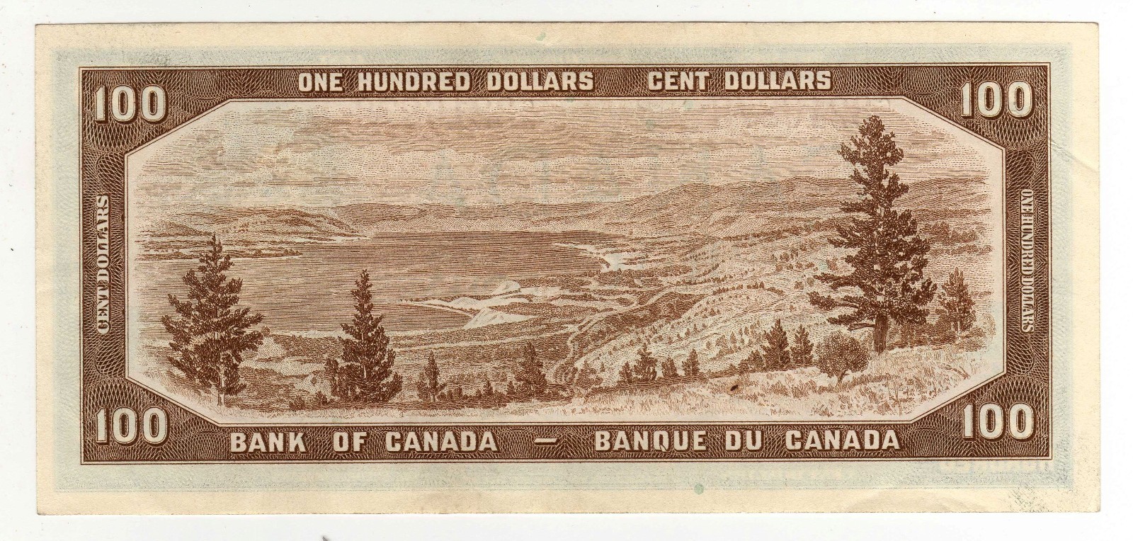 1954 Canada 100 Dollar Note - CJ3216879, BC-43c