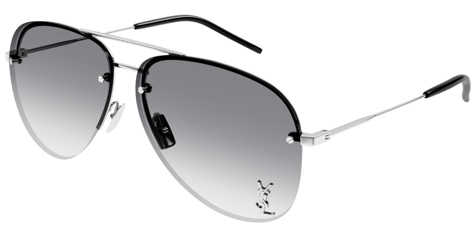 YSL サンローラン/SAINT LAURENT ヴィンテージシャツ OR/SN54-118/M/レディースインナー/BCランク/82【中古】 レディース] ~80's ヴィンテージ イヴサンローラン チェック