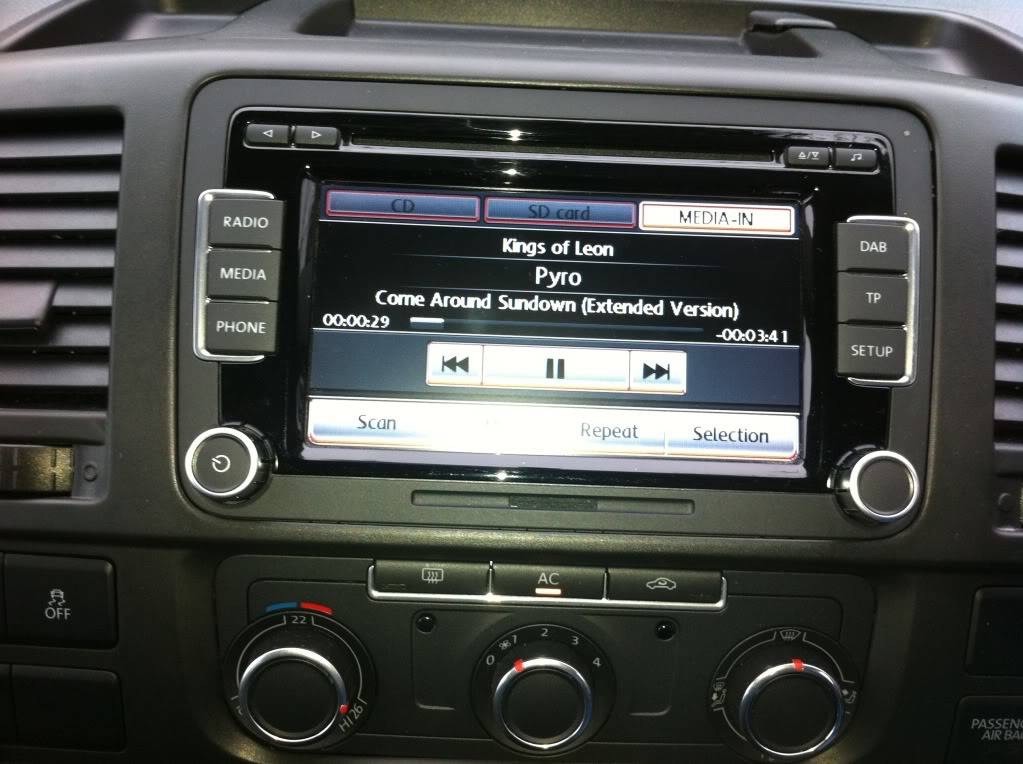 Genuine VW RCD 510 DAB radio for Golf Passat Polo SD card Touch screen