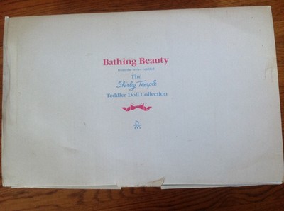 Shirley Temple Toddler Doll Bathing Beauty Danbury Mint . Ball~ Original Box.