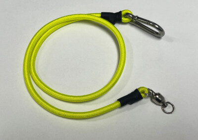 P-Cord Pinpointer Lanyard for metal detecting  - 22'' Yellow