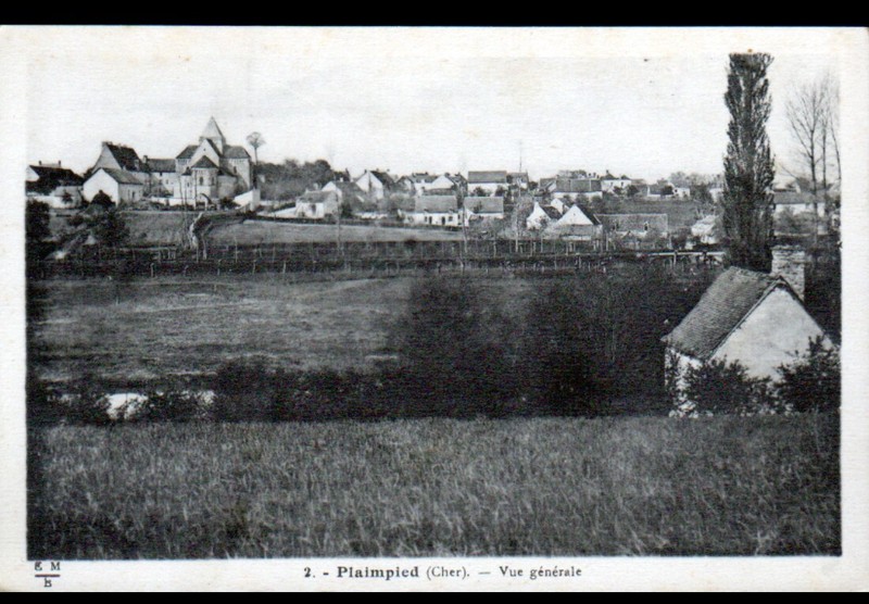 Plaimpied (18) Prairie , Villas & Eglise PÃ©Riode 1920-1930