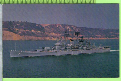 USS Canberra CAG 2 Color Picture Post Card Unused