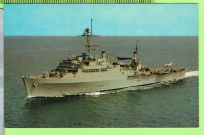 USS Cleveland LPD 7 Color Picture Post Card Unused