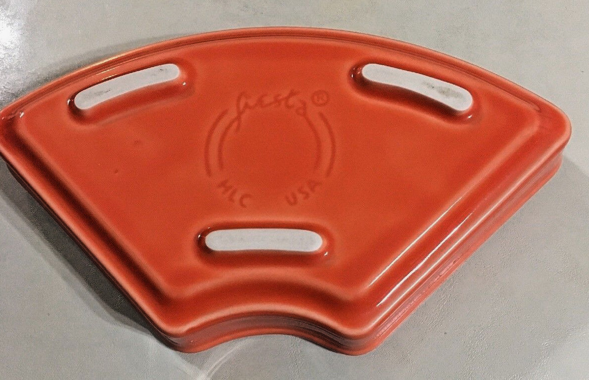 Fiestaware Relish Tray Insert  fiesta Chip Dip tangerine orange color  FREE SHIP