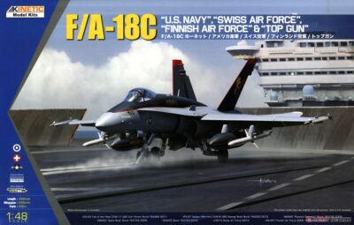 キネティック K48031 1/48 F/A-18C ホーネット プラモデル ggw725x 1/48 Kinetic F/A-18C Hornet US Navy, Swiss, Finland Air