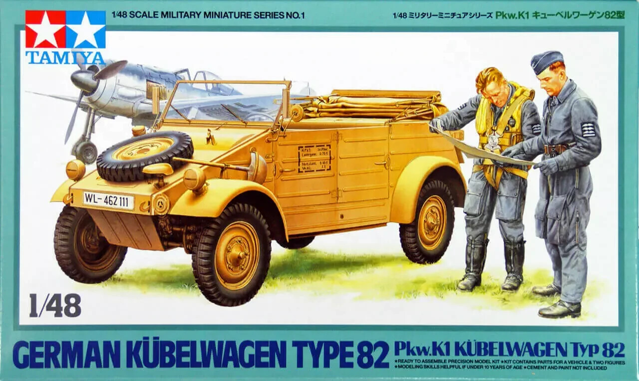 TAMIYA ドイツ軍 KÜBELWAGEN TYPE 82 1/16スケール Tamiya 1/16 scale Kubelwagen Type 82 | Finescale Modeler