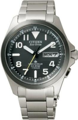 Pre-owned Citizen Promaster Land Pmd56-2952 Eco-drive Titanium Men's Watch