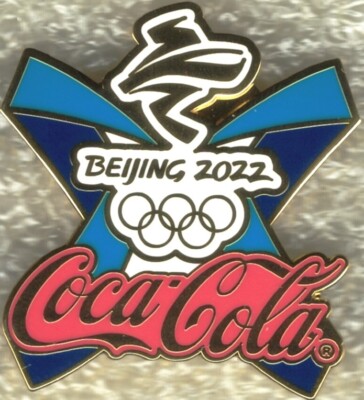 Nice 2022 Beijing Coca-Cola Logo Olympic Games Mark Sponsor Pin