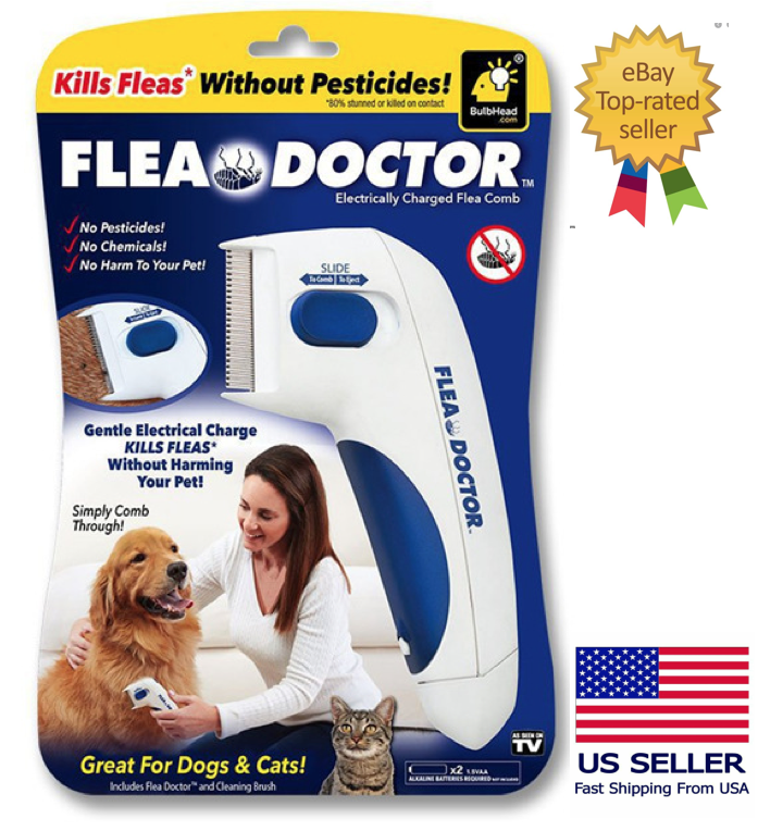 Pet Comb Grooming Anti Fleas Electric Remover ...