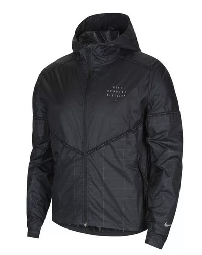 Nike Running Division フード付きジャケット Nike Men's Running Division Hooded Jacket - Black