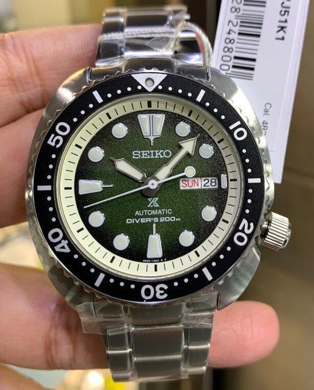 Pre-owned Seiko Prospex Green Sea Urch Automatic Diver's 200m Limited Men's Watch Srpj51k1