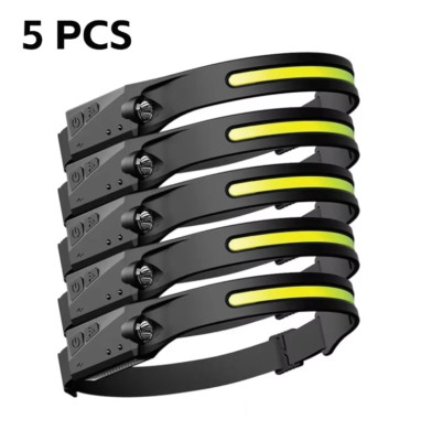 1~5X Head Light Othemo 230° LED Headlamp Rechargeable Headlamp Flashlight  2024