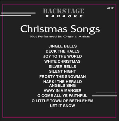 Karaoke Backstage CD+G Christmas Songs #4217 Frosty The Snowman,Silent Night +