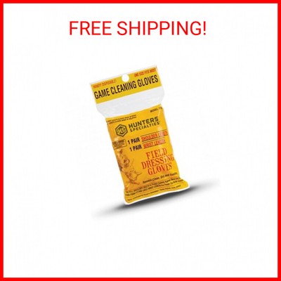 Hunters Specialties Field Dressing Gloves - 2 Pack | 1 Pair Latex Gloves & 1 Pai