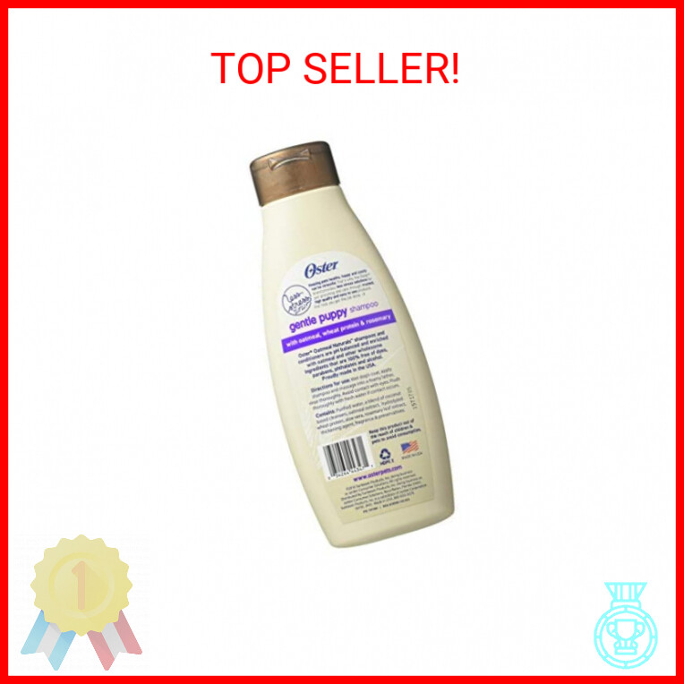 Oster Oatmeal Naturals Gentle Puppy Dog Shampoo, Baby Powder, 18 Fluid Ounces (0