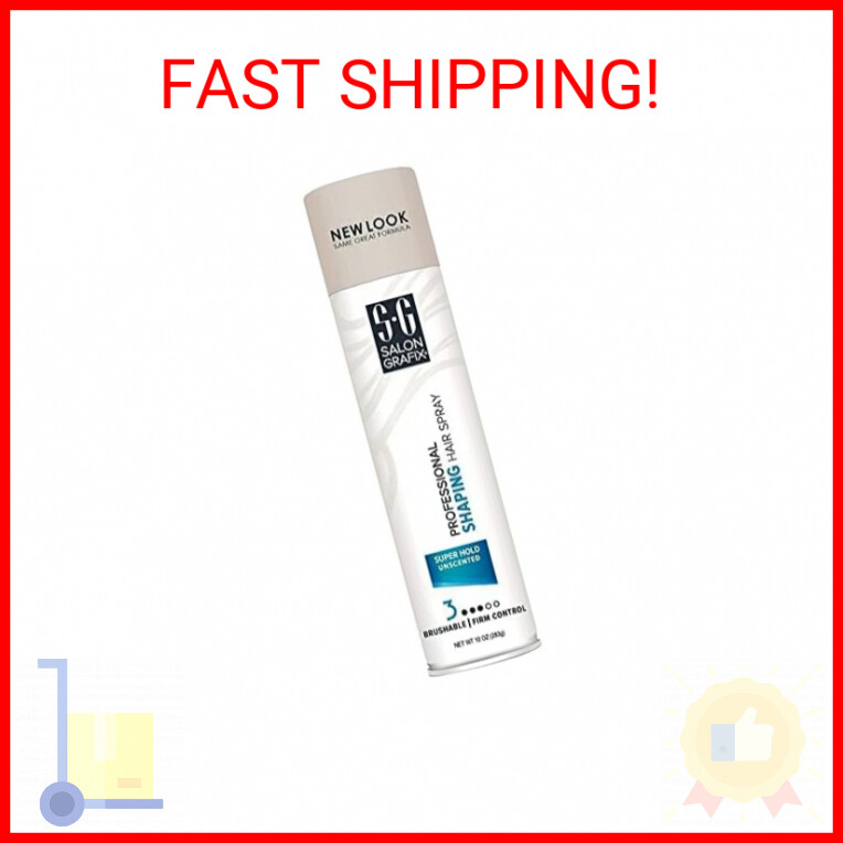 Salon Grafix Shaping Hair Spray, Super Hold, Unscented Super