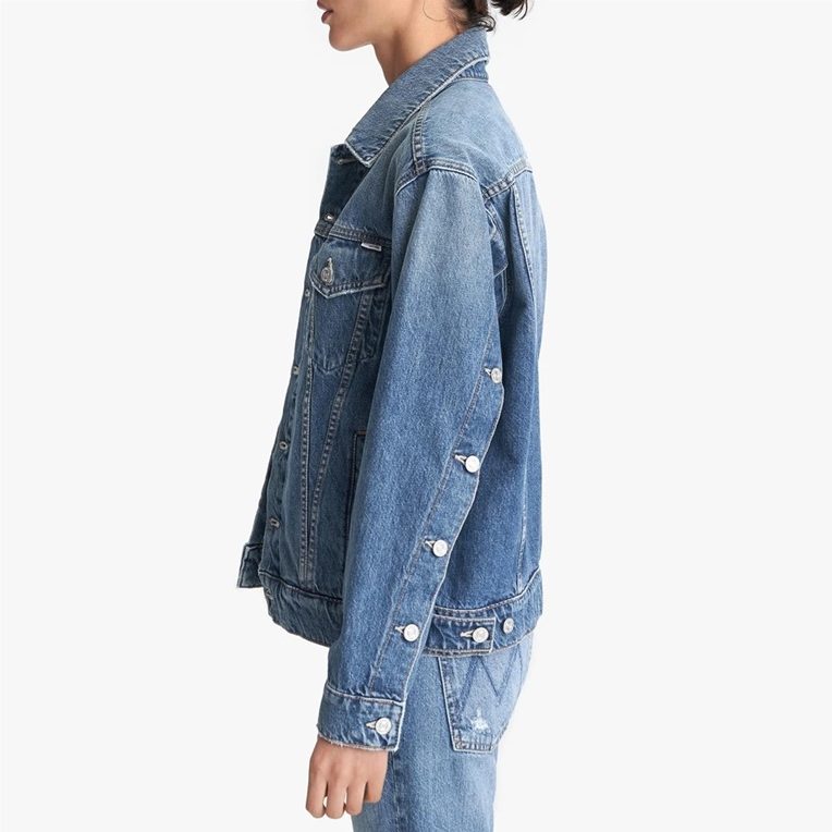 Pre-owned Mother The Buttoned Up Drifter Jacket / Take Me Higher In Blue