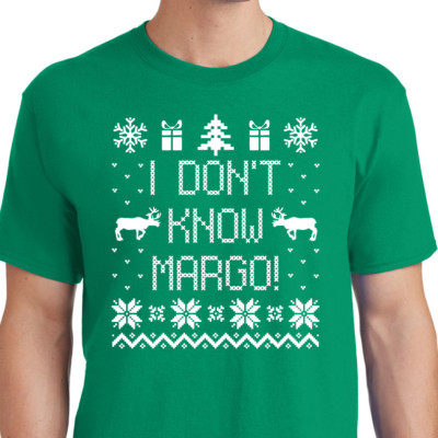 TODD & MARGO Couples T-shirt Christmas and Vacation Matching Ugly Sweater Tee
