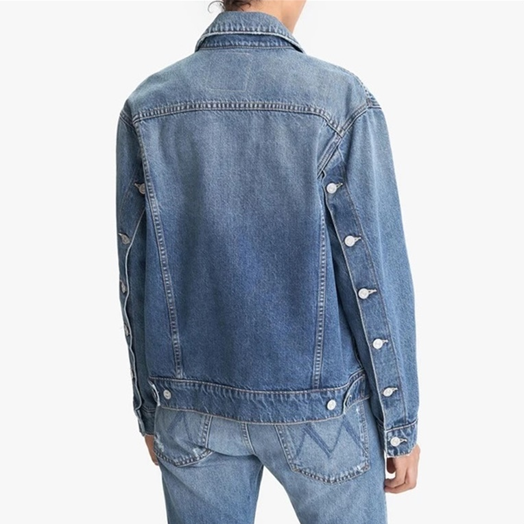 Pre-owned Mother The Buttoned Up Drifter Jacket / Take Me Higher In Blue