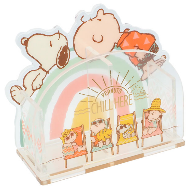 Universal Studios Япония USJ PEANUTS CHILL HERE Настольный органайзер подставка для ручек акриловая