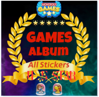 5/4 Star Stickers for Monopoly Go (Read Description) FAST Delivery / PRESTIGE