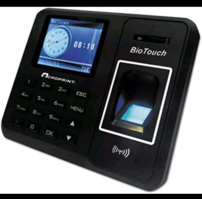 Acroprint BioTouch Self-Contained Automatic Biometric Fingerprint. New Open Box