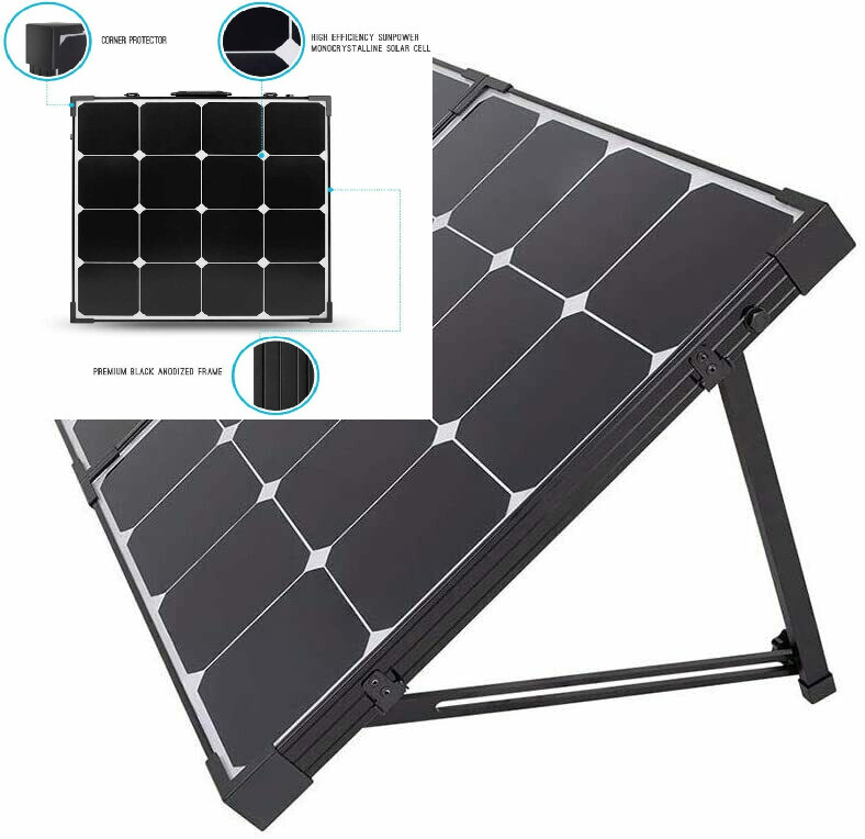 Renogy 100 Watt Eclipse Monocrystalline Charge 100W - Waterproof Controller