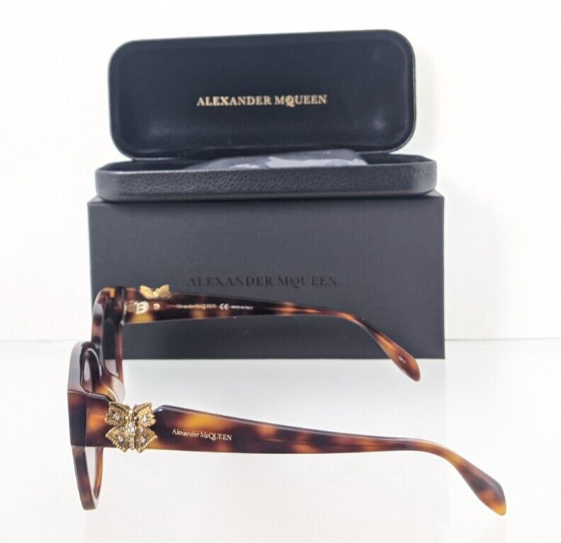 Pre-owned Alexander Mcqueen Brand Authentic  Sunglasses Am 0370 002 56mm Frame In Brown