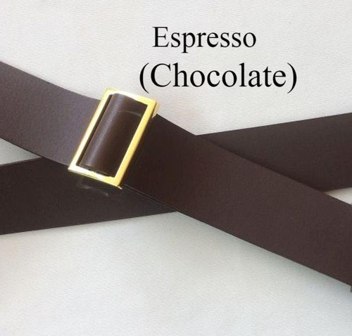 1" Quality Leather Adjustable Convertible Slide Cross Body Bag Strap -  3 colors