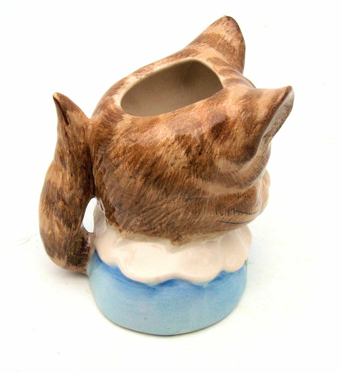 RARE BP4 Beatrix Potter TOM KITTEN Toby Mug Cat Figurine John Beswick Signature
